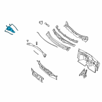 OEM Nissan Altima Reinforce COWL Top LH Diagram - 66361-ZN51A