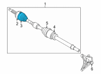 OEM Nissan Rogue Dust Boot Kit-Repair, Outer Diagram - C9BDA-4BA1A