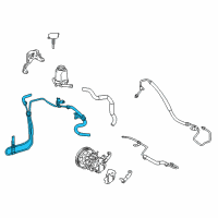 OEM 2005 Toyota Matrix Cooler Pipe Diagram - 44406-01020