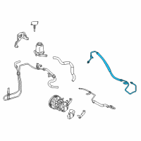 OEM 2003 Toyota Matrix Pressure Hose Diagram - 44410-01030