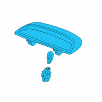 OEM 2002 Honda Accord Lamp Unit, High Mount Stop *NH284L* (LIGHT QUARTZ GRAY) Diagram - 34271-S84-003ZB