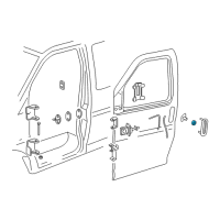 OEM Chevrolet S10 Cylinder, Front Side Door Lock Diagram - 12547541