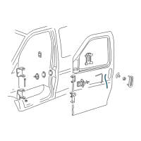 OEM Chevrolet Express Control Rod Diagram - 15955307