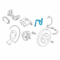 OEM 2020 Buick Regal Sportback Brake Hose Diagram - 84289369