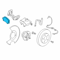 OEM Buick Regal Sportback Rear Pads Diagram - 84206102