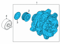 OEM Kia Carnival Generator Assembly Diagram - 373003NFA0