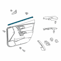 OEM 2017 Toyota Corolla iM Belt Weatherstrip Diagram - 68171-12371