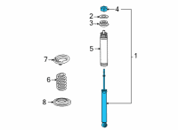 OEM 2016 Toyota Mirai Shock Diagram - 48530-69685