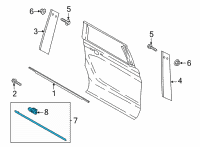 OEM 2021 Lincoln Navigator Lower Molding Diagram - JL7Z-4025556-A