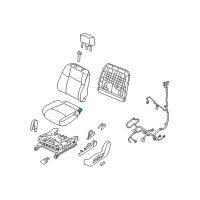 OEM 2018 Nissan Murano Pad Assy-Cushion, Front Seat Diagram - 87361-5AA0A