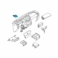 OEM 2000 Nissan Xterra Sensor-Air Bag, Front Center Diagram - 98581-3S525