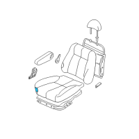 OEM 2000 Hyundai Accent Pad Assembly-Front Seat Cushion Passenge Diagram - 88150-25000