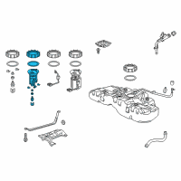 OEM 2019 Acura TLX Filter Set, Fuel Diagram - 17048-T2A-A00