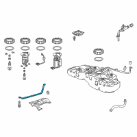 OEM 2020 Acura TLX Band L, Fuel Tank Mt Diagram - 17522-TZ3-A01