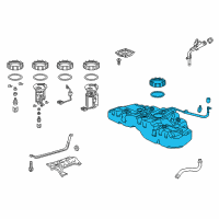 OEM 2016 Acura TLX Set, Fuel Tank Com Diagram - 17044-TZ3-A00