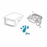 OEM Acura Motor Assembly, Passenger Side Retractable Diagram - 76150-SL0-A02