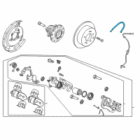 OEM 2020 Kia Rio Rear Wheel Hose Left Diagram - 58737H8300