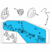 OEM 2021 Hyundai Accent Caliper Kit-Rear Brake, LH Diagram - 58310-H9A10