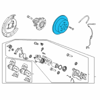 OEM Hyundai Accent Disc Assembly-Rear Brake Diagram - 58411-0U300