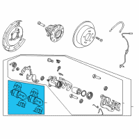 OEM Kia Rio Pad Kit-Rear Disc Brake Diagram - 58302H9A10