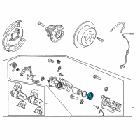 OEM 2015 Hyundai Accent Boot-Piston Diagram - 58233-28300