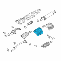 OEM 2009 Kia Amanti Protector-Heat Rear, RH Diagram - 287943F000