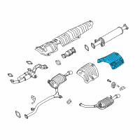 OEM 2009 Kia Amanti Protector-Heat Rear, LH Diagram - 287953F000