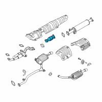 OEM 2008 Hyundai Azera Catalytic Converter Assembly Diagram - 28950-3C210