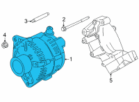 OEM 2021 Ford F-250 Super Duty Alternator Diagram - LC3Z-10346-B