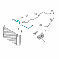 OEM BMW Z4 Pressure Hose, Compressor-Condenser Diagram - 64-50-9-224-836