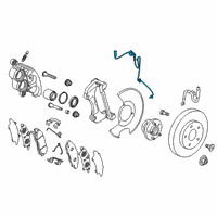 OEM 2022 Cadillac XT6 Front Speed Sensor Diagram - 84578062