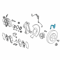 OEM 2019 Chevrolet Blazer Brake Hose Diagram - 84579664