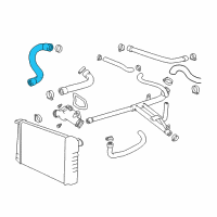 OEM BMW Z3 Cooling System Water Hose Pipe Diagram - 11-53-1-401-726