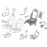 OEM 2018 Honda CR-V Switch Assembly, Driver Side Diagram - 81654-TLA-A51