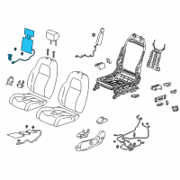 OEM Honda CR-V Heater, Front Seat-Back (Driver Side) Diagram - 81524-TLA-A02