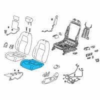 OEM 2018 Honda CR-V Pad, L. FR. Seat Cushion Diagram - 81537-TLA-A51