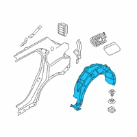 OEM 2021 BMW X2 Cover, Wheel Housing, Rear Left Diagram - 51-71-7-427-925