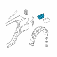 OEM 2021 BMW X2 Fuel Filler Housing Diagram - 51777432055