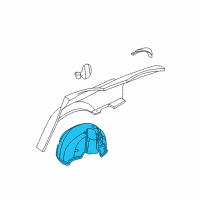 OEM 2002 Dodge Intrepid Shield-WHEELHOUSE Diagram - 4575414AF