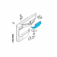 OEM 2015 Nissan Xterra Rear Door Armrest, Left Diagram - 82941-EA204