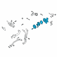 OEM 2021 Kia Stinger Pump Assembly-Coolant Diagram - 251102CTA0