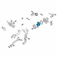 OEM Kia Stinger Pump Sub Assembly-COOLAN Diagram - 251202CTA0