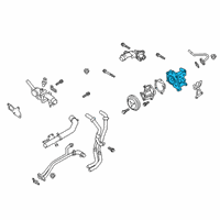 OEM Kia Stinger Cover-Water Pump Diagram - 251252CTA0