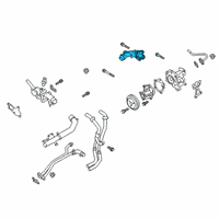 OEM Kia Thermostat Assembly Diagram - 255002CTA0