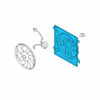 OEM 2009 Kia Sorento SHROUD-Fan Diagram - 253503E930