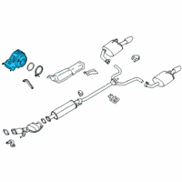 OEM 2021 Nissan Altima Three Way Catalytic Converter Diagram - B08A2-6CK0A