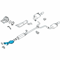 OEM 2021 Nissan Altima Front Exhaust Tube Diagram - 200A0-6CB0A