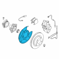 OEM 2015 BMW M4 Protection Plate Left Diagram - 34-20-8-053-265