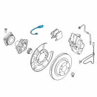 OEM BMW 230i Brake-Pad Sensor, Rear Diagram - 34-35-6-792-292