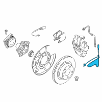OEM 2015 BMW M3 Cable, Wheel Acceleration Sensor Diagram - 31-30-7-850-599